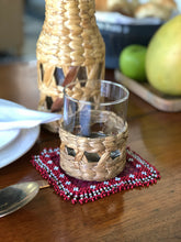 Charger l'image dans la galerie, Set of 6 coasters with beads