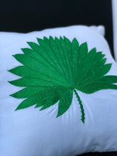 Load image into Gallery viewer, Anahaw embroidered pillowcase in white