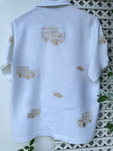 Load image into Gallery viewer, Jeepney polo white camp collar
