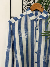 Charger l'image dans la galerie, Jeepney stripe blue long sleeves polo