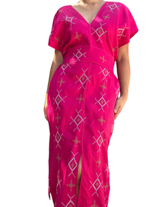 T’boli Sinag dress fuchsia