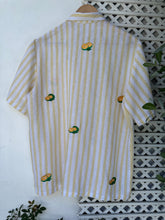 Load image into Gallery viewer, Calamansi yellow stripe polo 01