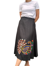 Charger l'image dans la galerie, Peacock skirt black Size L