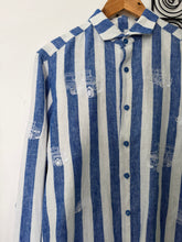 Charger l'image dans la galerie, Jeepney stripe blue long sleeves polo