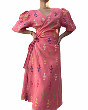 Load image into Gallery viewer, Coral T’boli Wrap dress