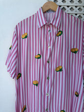 Load image into Gallery viewer, Calamansi pink stripe polo