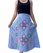 Charger l&#39;image dans la galerie, Denim linen skirt Size XL