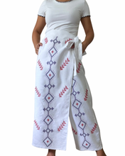 Load image into Gallery viewer, T’boli Garterized wrap pants white