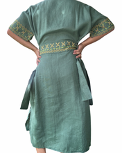 Load image into Gallery viewer, T’boli Sinag dress olive green