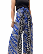 Load image into Gallery viewer, LJ blue wrapped around pants free size