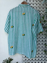 Charger l'image dans la galerie, Calamansi green stripe polo