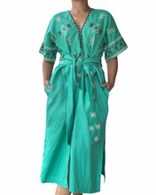 Load image into Gallery viewer, T’boli Sinag dress green