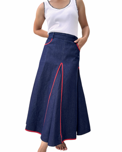 Rosie blue denim skirt