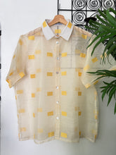 Load image into Gallery viewer, Gold creme pinya polo