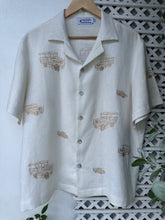 Load image into Gallery viewer, Jeepney polo off white camp collar