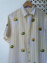 Load image into Gallery viewer, Calamansi yellow stripe polo 01