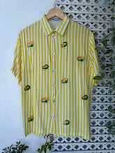 Load image into Gallery viewer, Calamansi yellow stripe polo