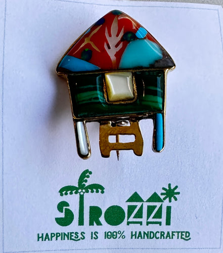 Pista bahay small brooch 04