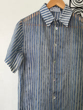 Load image into Gallery viewer, Stripe blue pinya polo