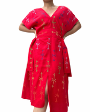 Load image into Gallery viewer, T’boli Sinag dress red