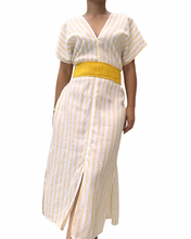 Load image into Gallery viewer, Sinag dress stripe yellow