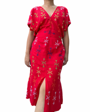 Load image into Gallery viewer, T’boli Sinag dress red