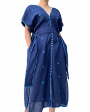 Load image into Gallery viewer, Sinag abra dress in navy blue