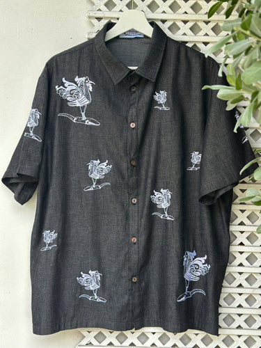 Sarimanok polo greyish black