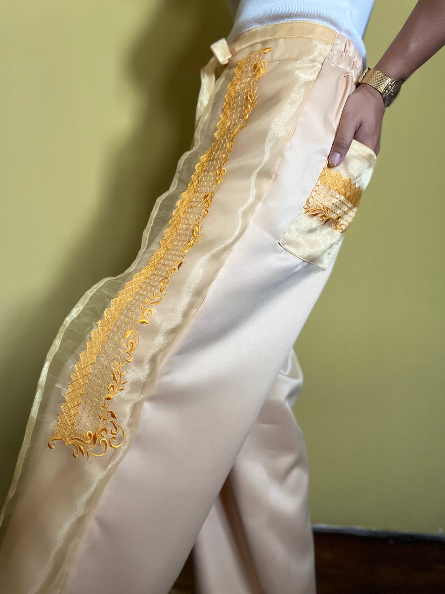 Barong pants in gold – Liwayway.ph