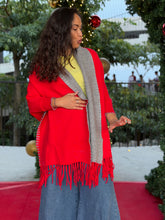 Charger l'image dans la galerie, Abra shawl red grey