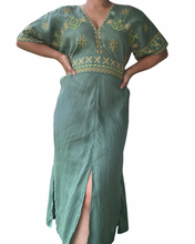 Load image into Gallery viewer, T’boli Sinag dress olive green