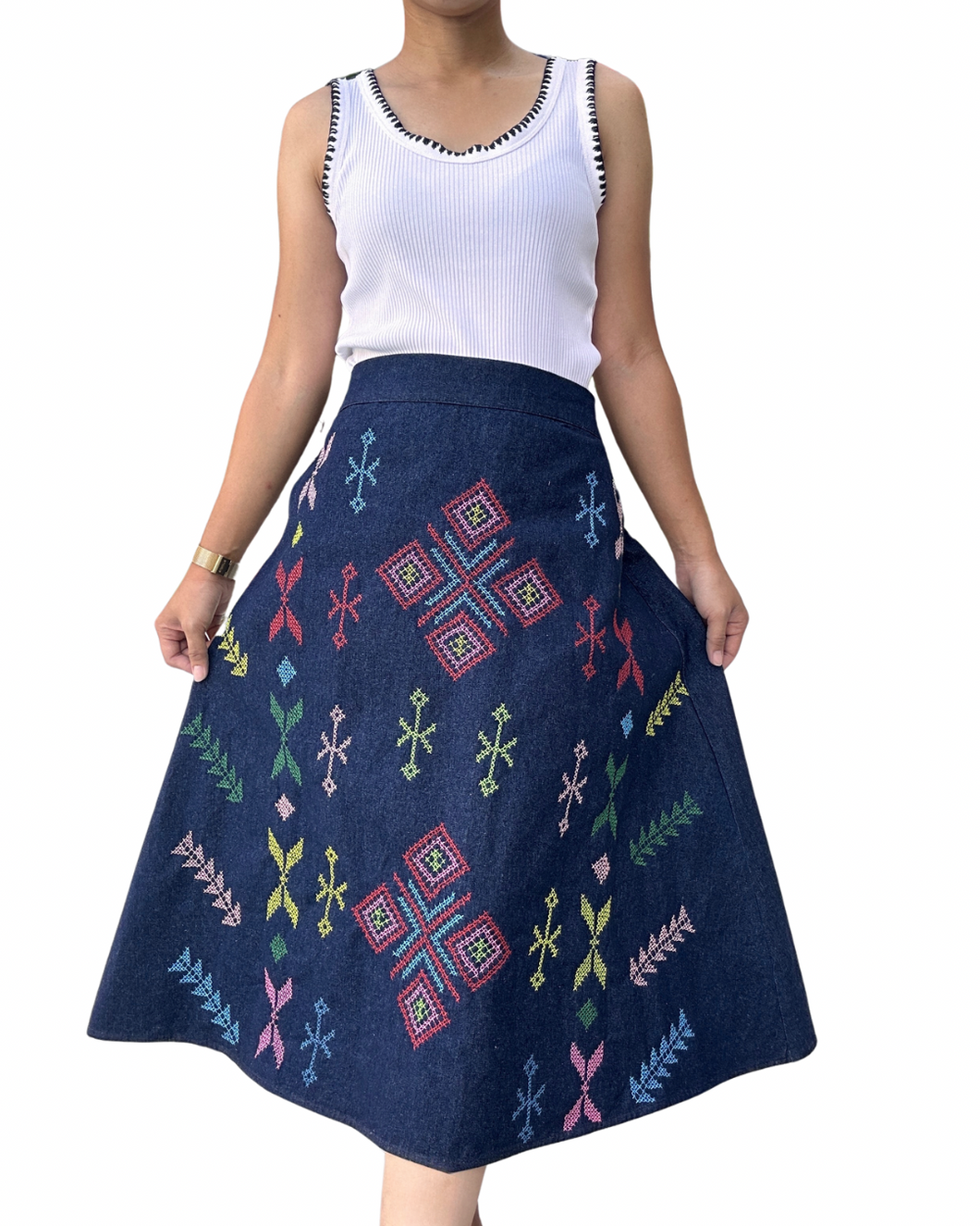 Denim South cotabato skirt Size XL