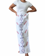 Load image into Gallery viewer, T’boli Garterized wrap pants white