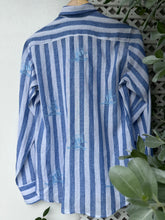 Charger l'image dans la galerie, Vinta stripe blue long sleeves polo