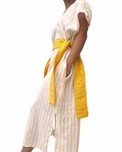 Load image into Gallery viewer, Sinag dress stripe yellow