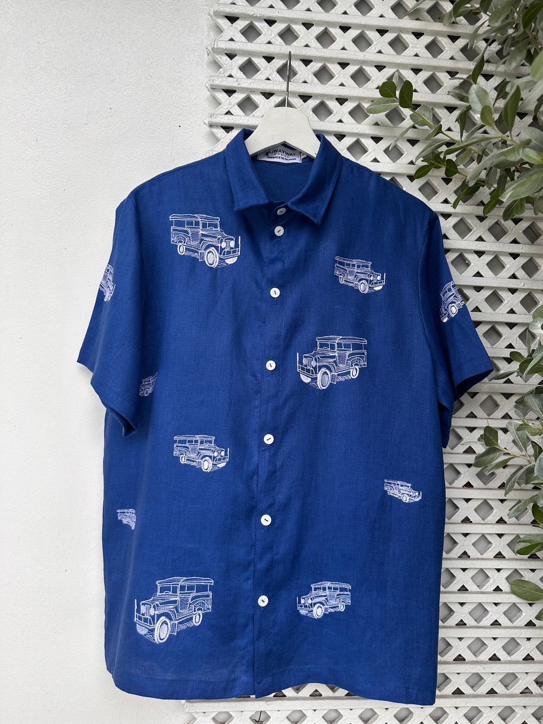 Jeepney polo royal blue