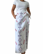 Load image into Gallery viewer, T’boli Garterized wrap pants white