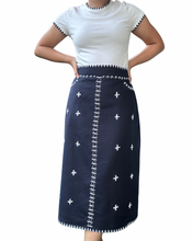 Charger l'image dans la galerie, Carole skirt in navy blue 01