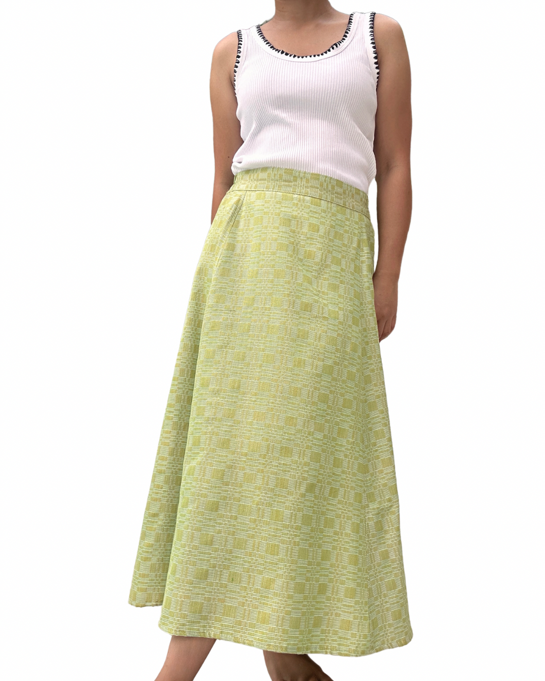 Tahum skirt yellow green