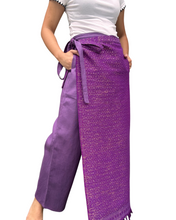 Load image into Gallery viewer, Yakanviolet Garterized wrap pants
