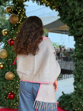 Load image into Gallery viewer, Abra shawl grey pink