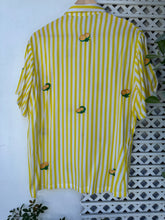 Load image into Gallery viewer, Calamansi yellow stripe polo
