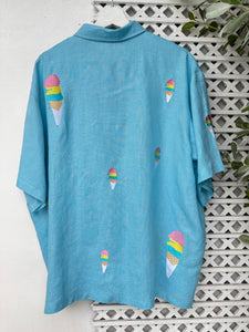 Sorbetes polo in aquamarine