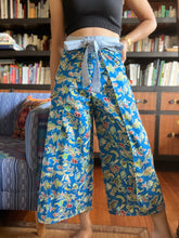 Load image into Gallery viewer, Bulaklak blue wrapped around pants XS-M