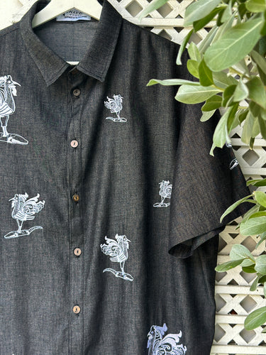 Sarimanok polo greyish black