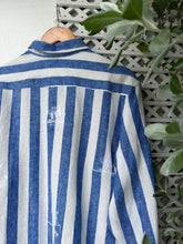 Charger l'image dans la galerie, Vinta stripe blue long sleeves polo
