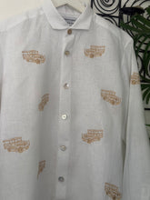 Load image into Gallery viewer, Jeepney white long sleeves polo