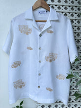 Load image into Gallery viewer, Jeepney polo white camp collar