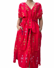 Load image into Gallery viewer, T’boli Sinag dress red