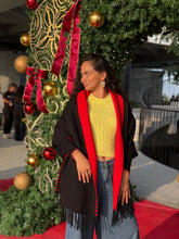 Charger l'image dans la galerie, Abra shawl black red